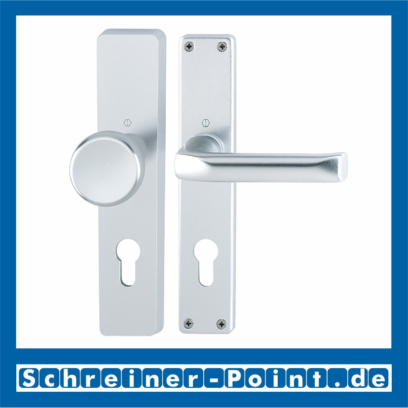 Hoppe London Aluminium Langschildgarnitur F1 Natur 113/202SP, 6675326, 6797278, 6675383, 6675425